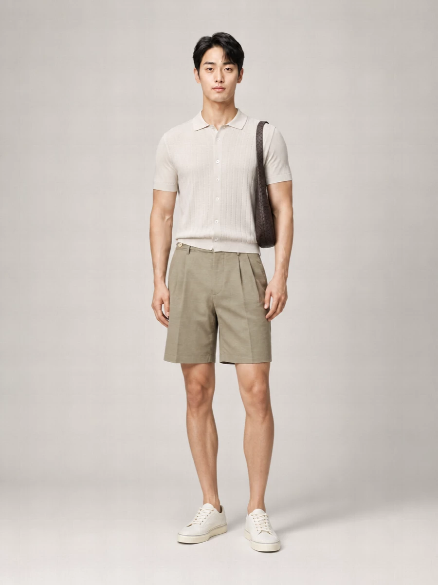 Brunello Cucinelli Cotton Knitted Short-Sleeve Polo Shirt