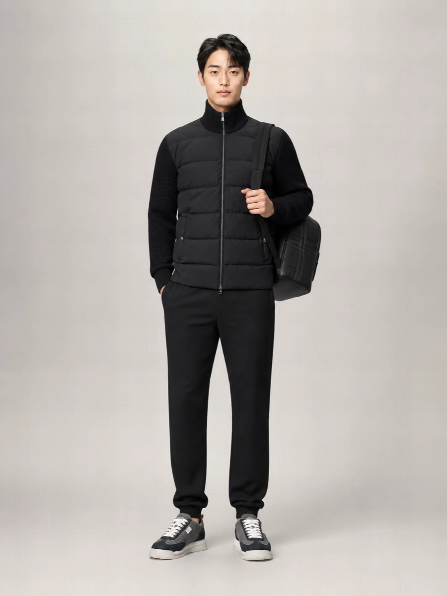 Thom Browne Leather Panelled Low-Top Sneakers