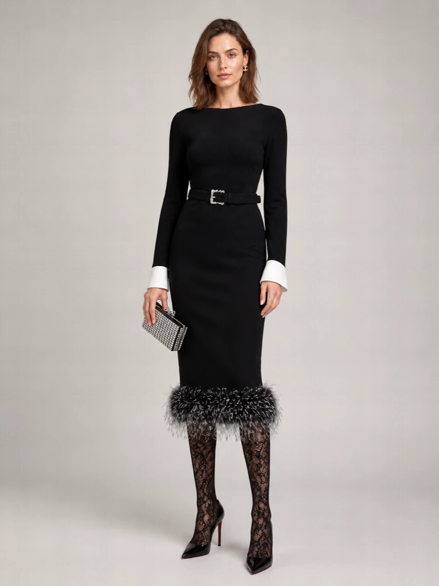 Self-Portrait midi dress
