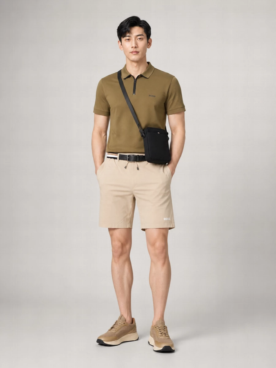 Boss Cotton Short-Sleeve Polo Shirt