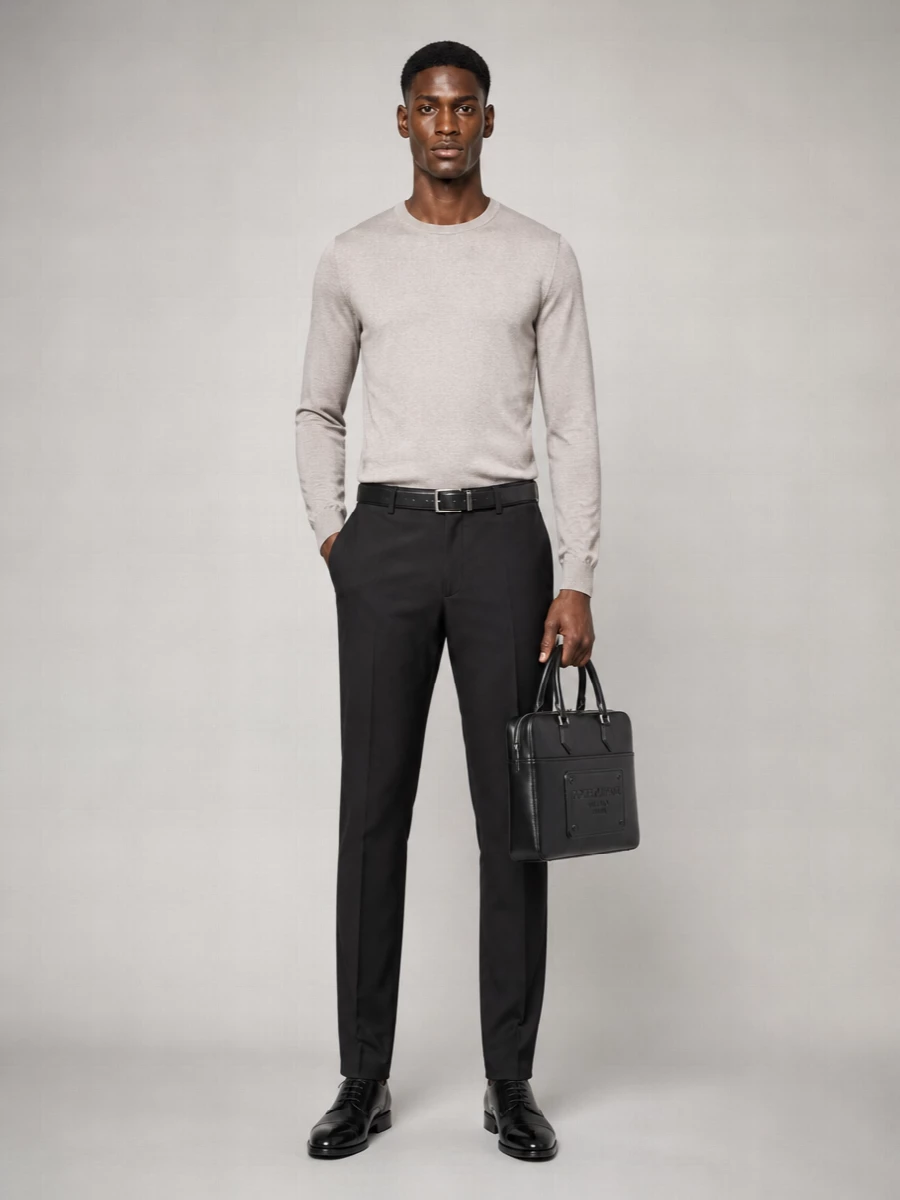 Dondup Virgin Wool Tailored Trousers