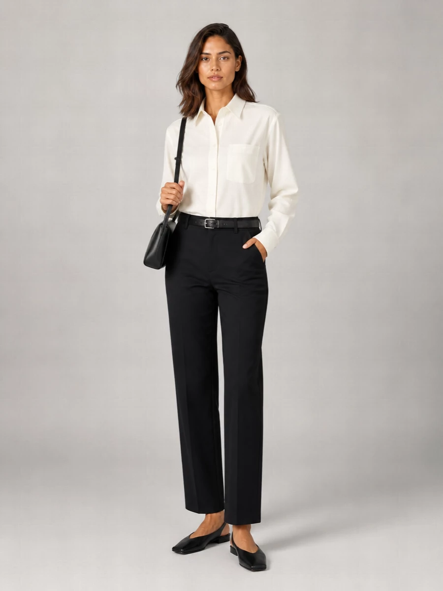 Mm6 Maison Margiela Cotton Straight-Leg Trousers