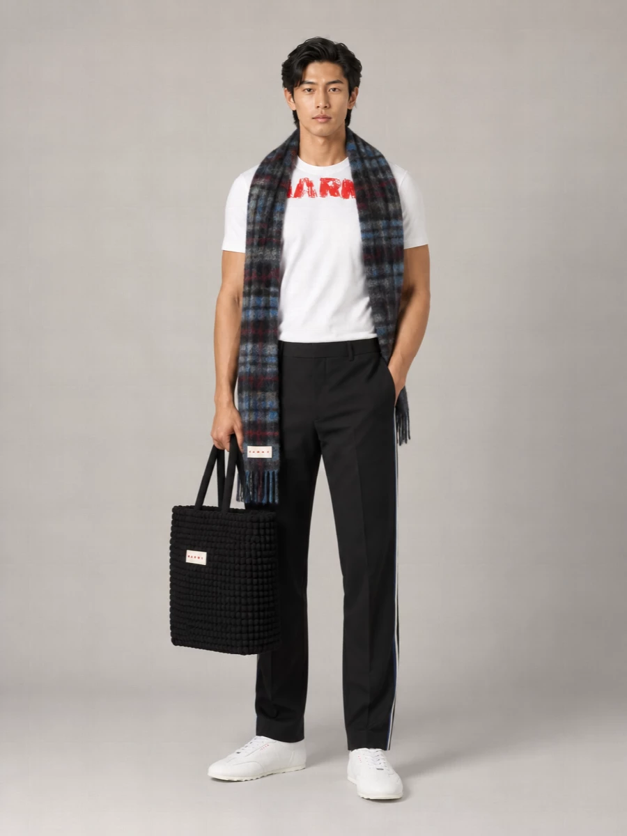 Marni Cotton Regular-Fit Logo-Print T-Shirt