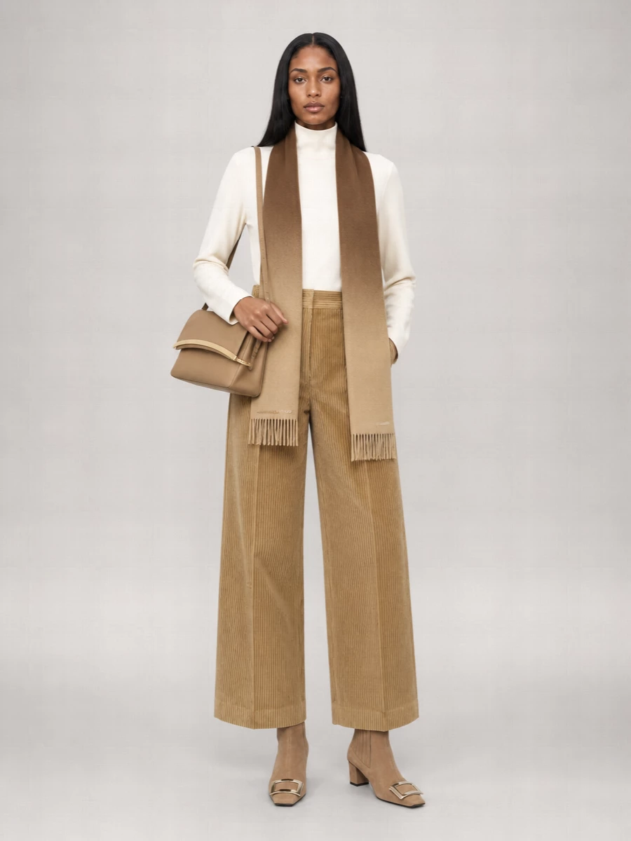 Róhe Corduroy Mid-Rise Wide-Leg Trousers