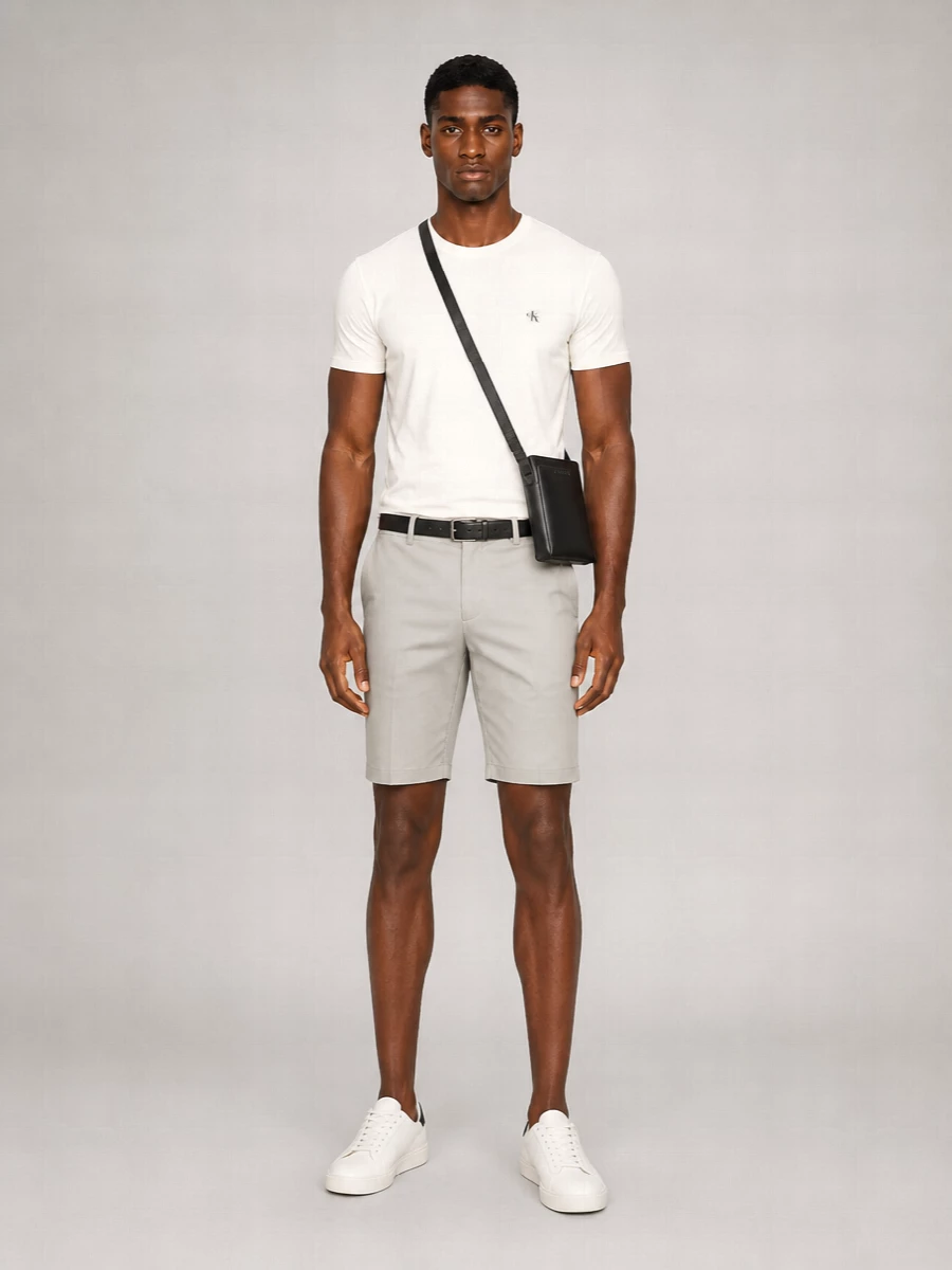 Calvin Klein Leather Low-Top Lace-Up Sneakers