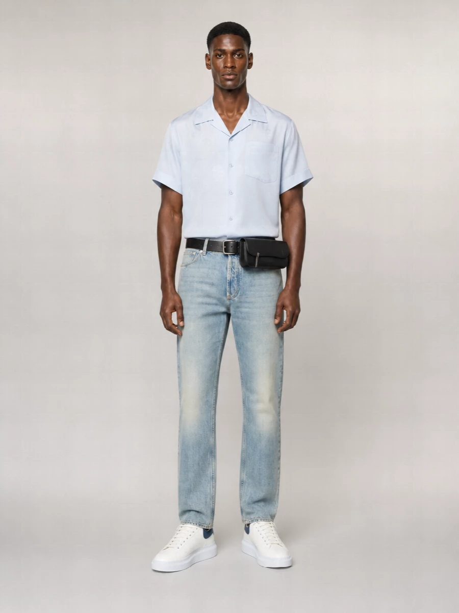 Alexander Mcqueen Denim Straight-Leg Jeans