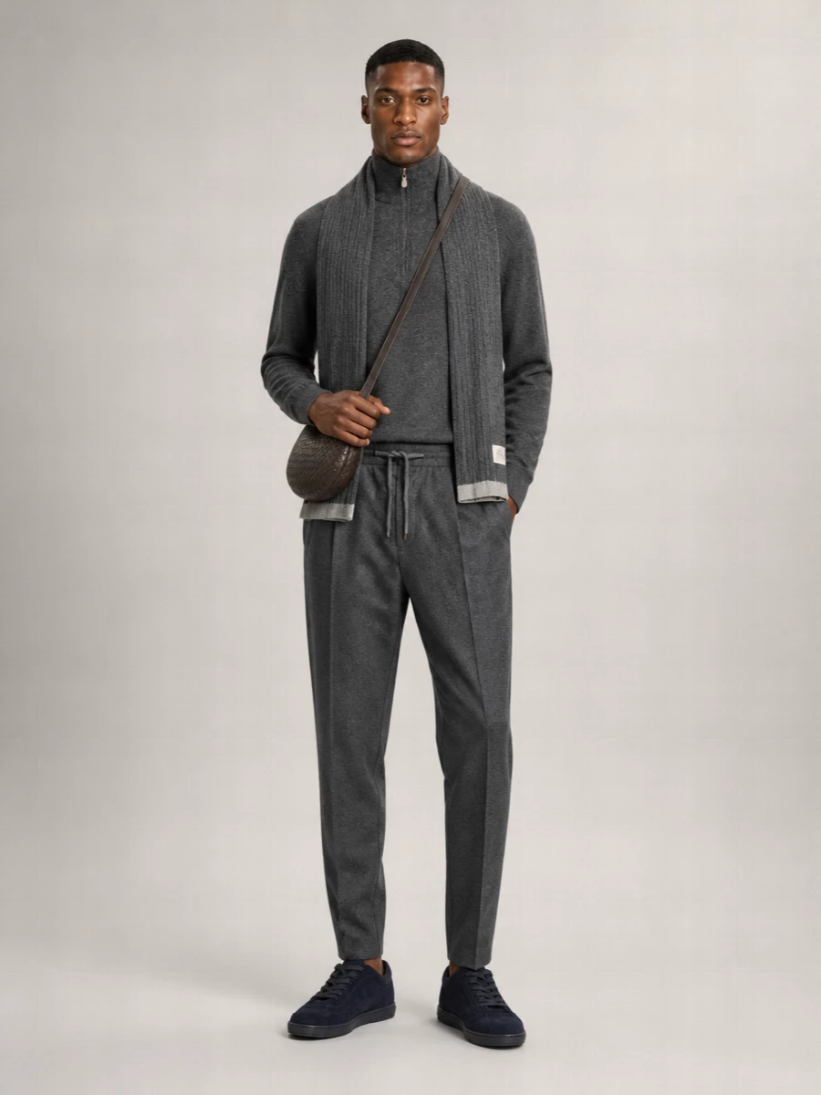 Brunello Cucinelli Cashmere Half-Zip Sweater