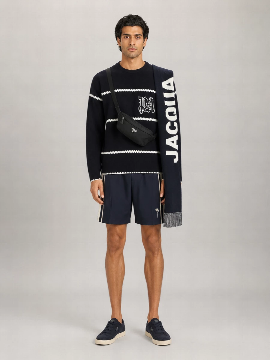 Jacquemus Wool Logo Scarf