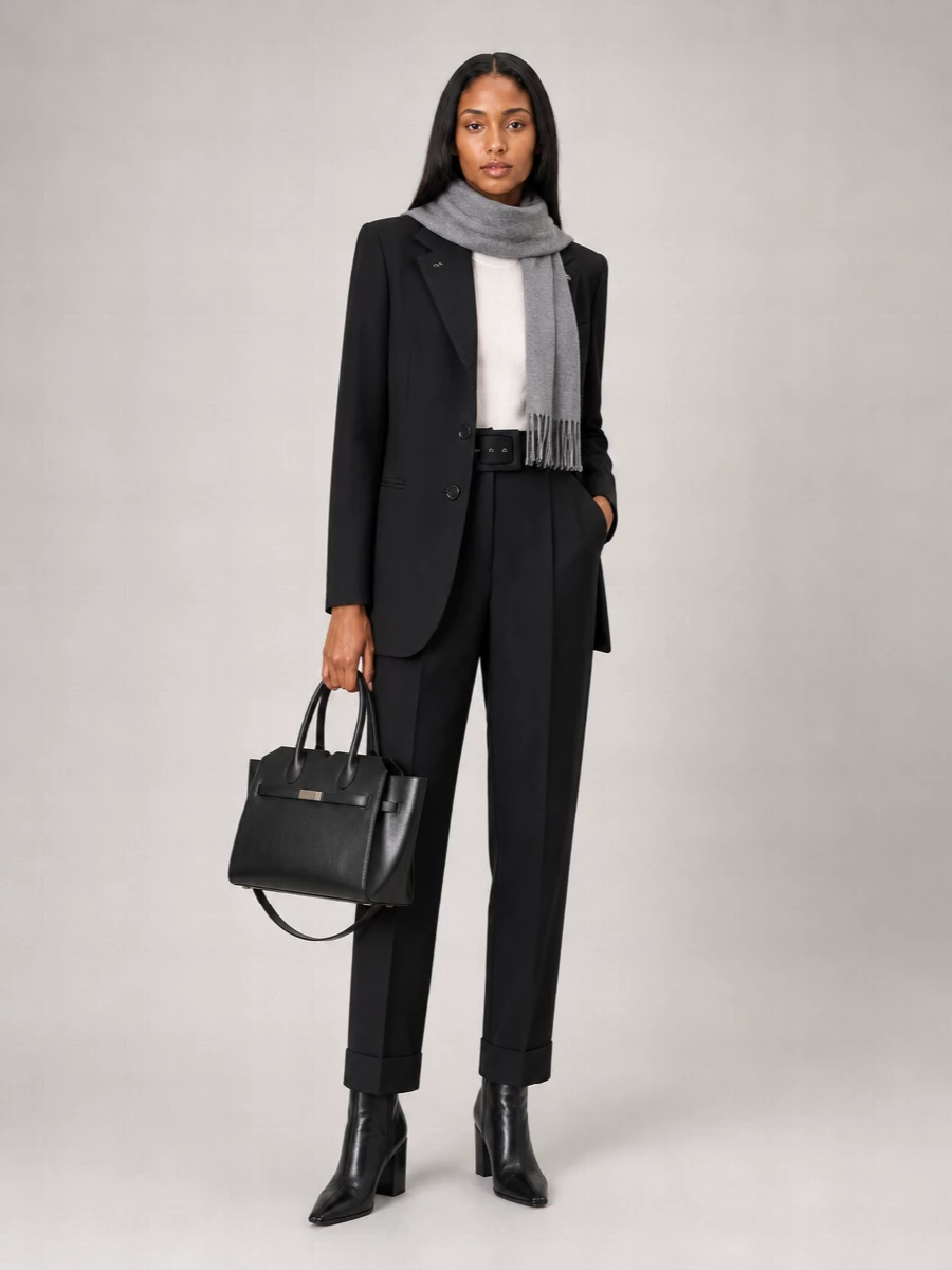 Valextra Medium Leather Shoulder Bag