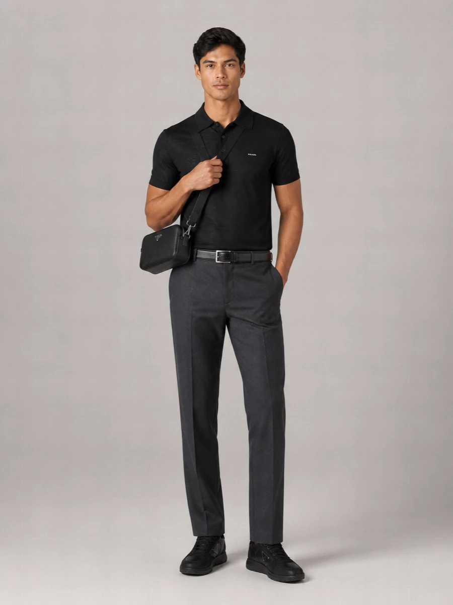 Prada Wool Polo Shirt