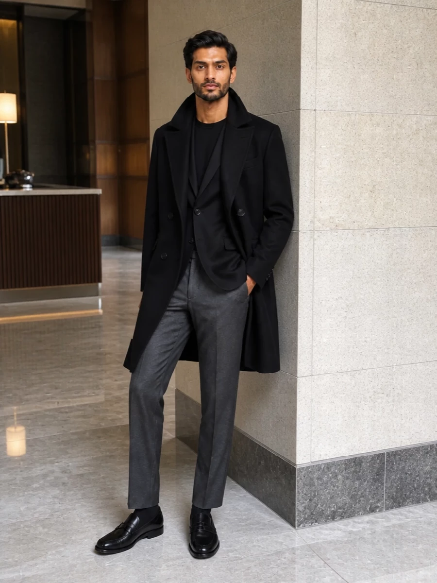 Harris wharf coat tagliatore blazer tods loafers