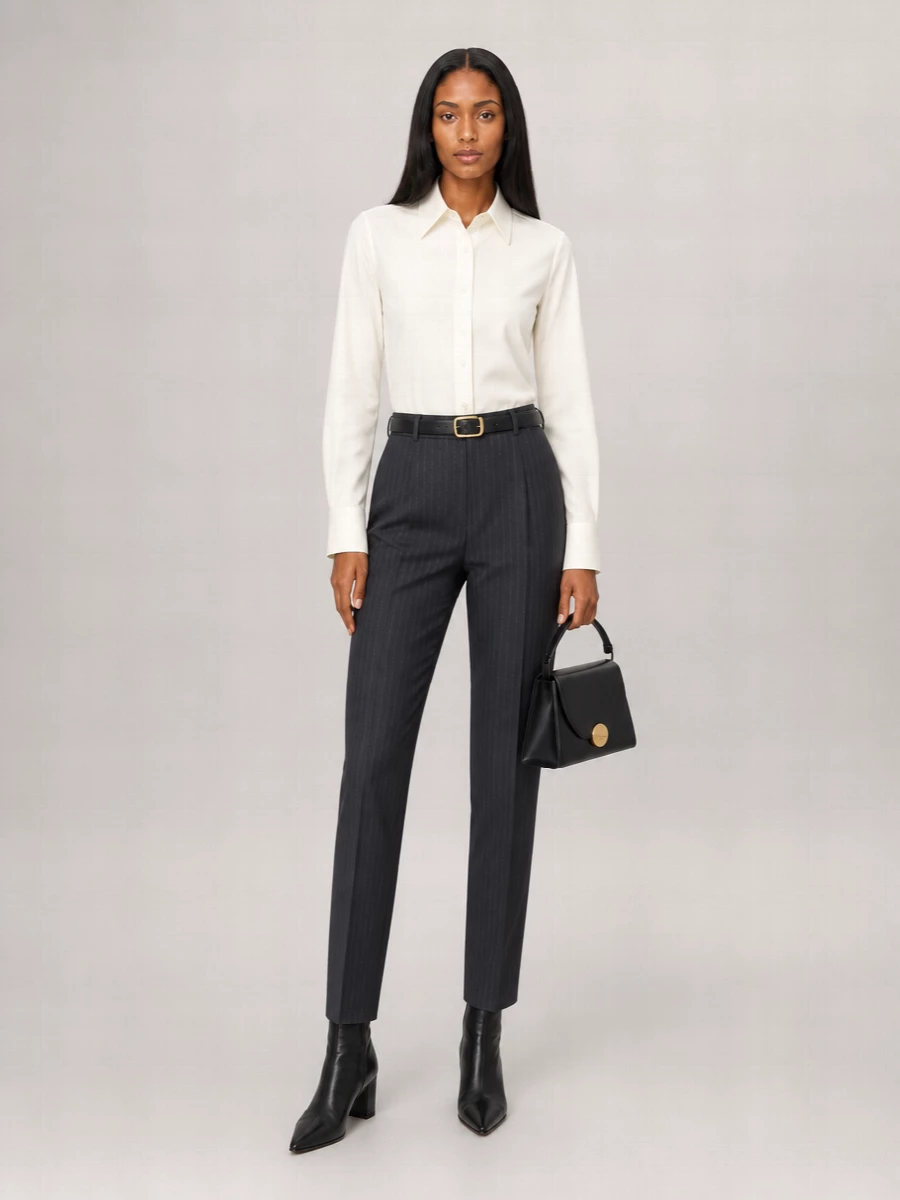 Jil Sander Pinstriped Slim-Fit Tapered Suit Trousers