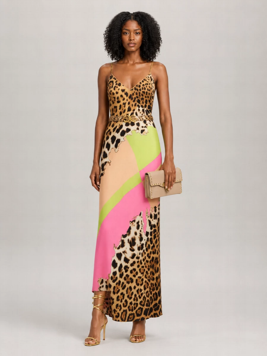 Dolce&Gabbana Leather Leopard Print Belt