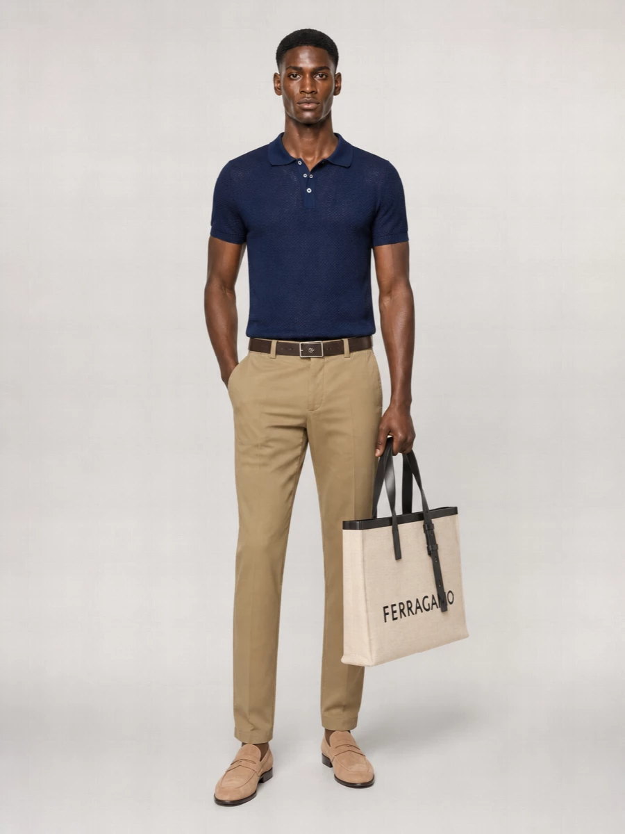 Pt Torino Linen Blend Low-Rise Cropped Straight-Leg Trousers