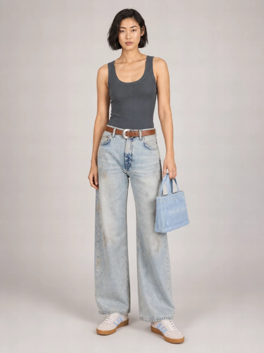 Haikure Denim Wide-Leg Jeans