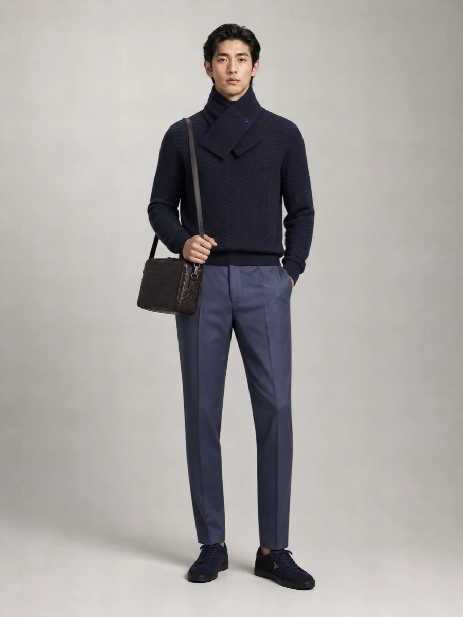 Giorgio Armani Wool Blend Crewneck Jumper