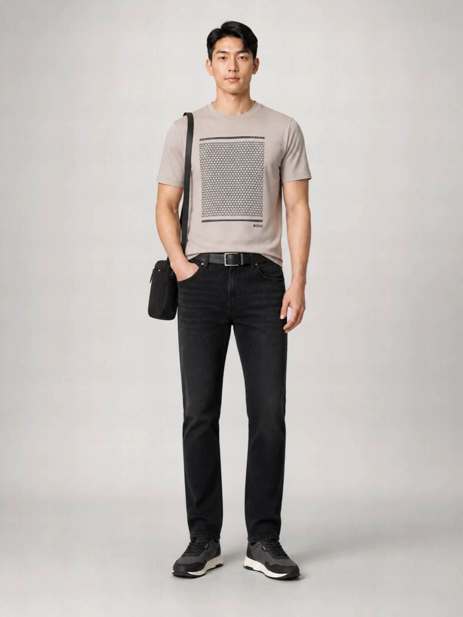 Boss Cotton Printed T-Shirt