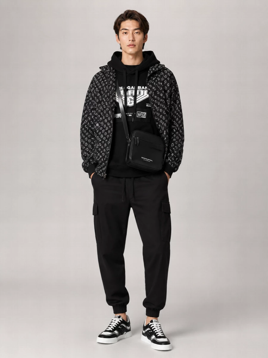 Dolce&Gabbana Leather Mesh Low-Top Sneakers