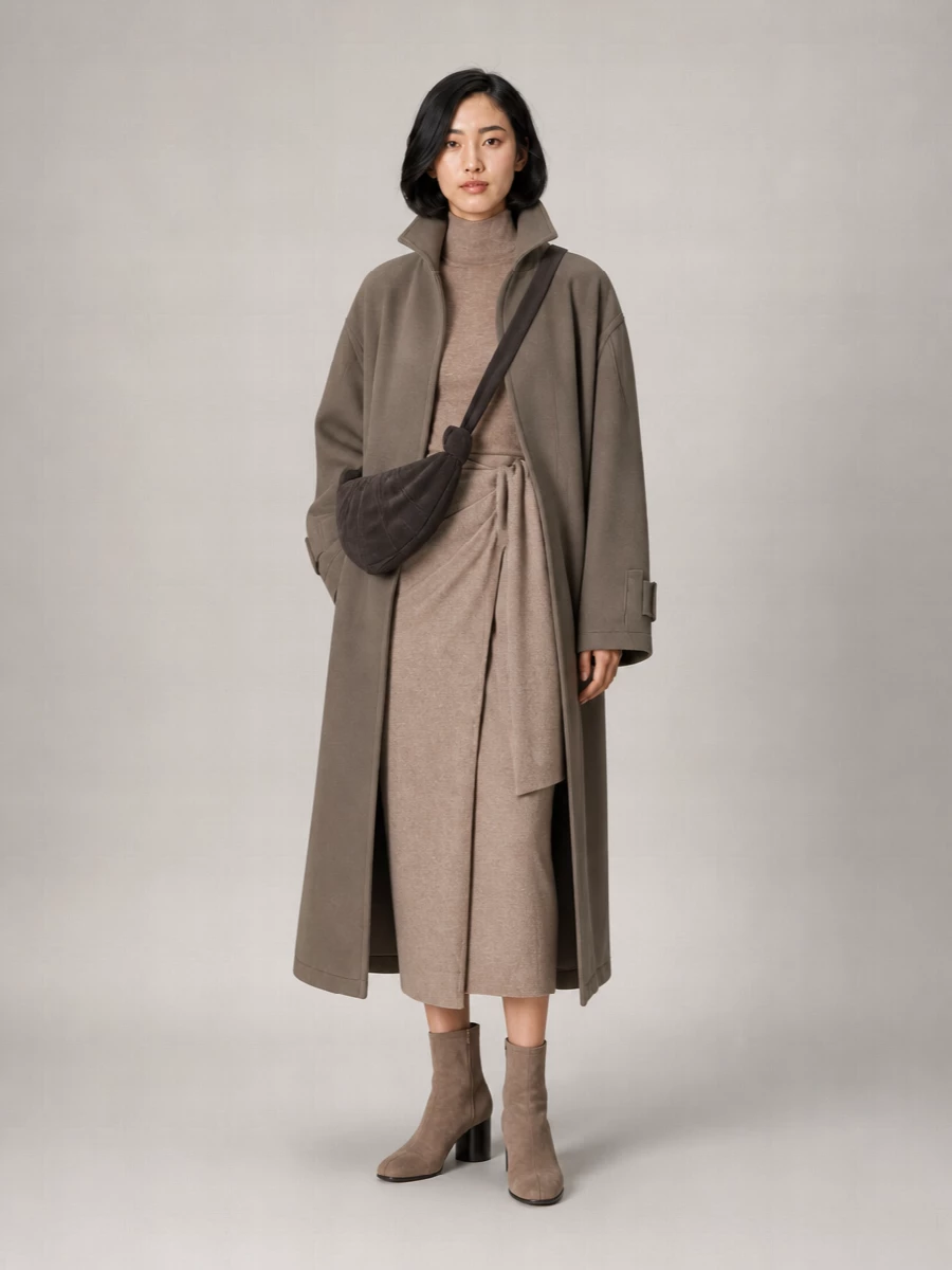 Lemaire oversized wool coat
