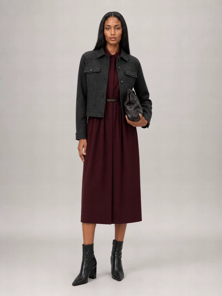 Max Mara virgin wool single breasted coat