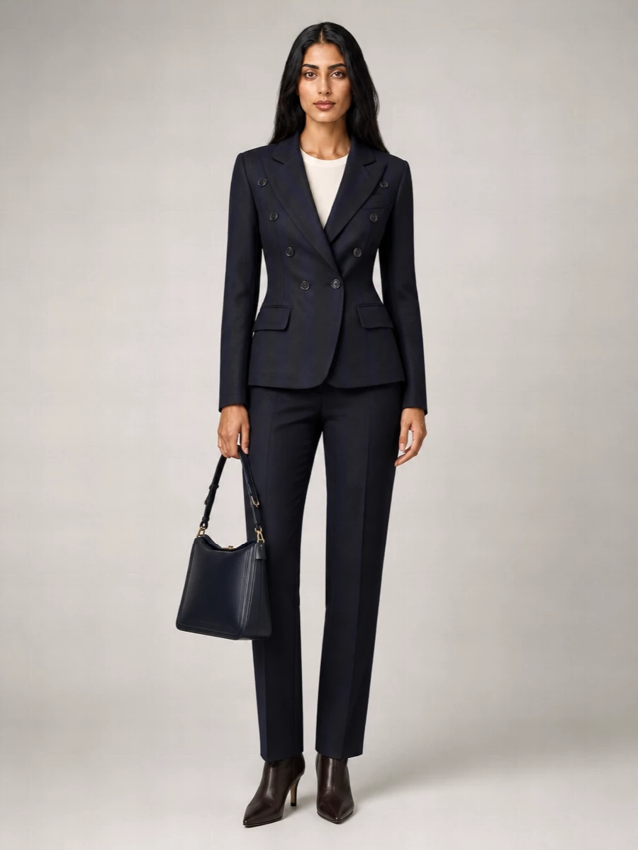 Victoria Beckham Leather Mid-Heel Ankle Boots