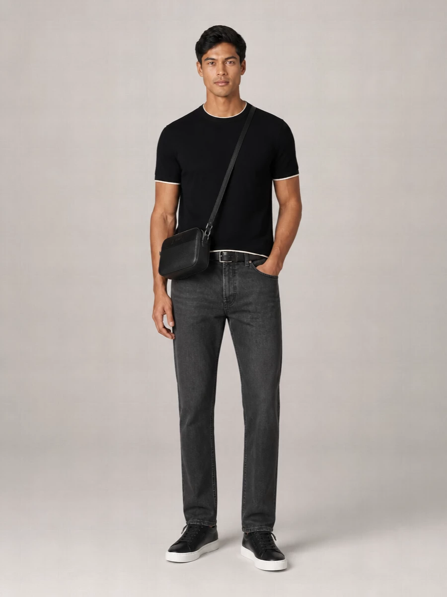 Emporio Armani Cotton Short-Sleeve Knitted T-Shirt