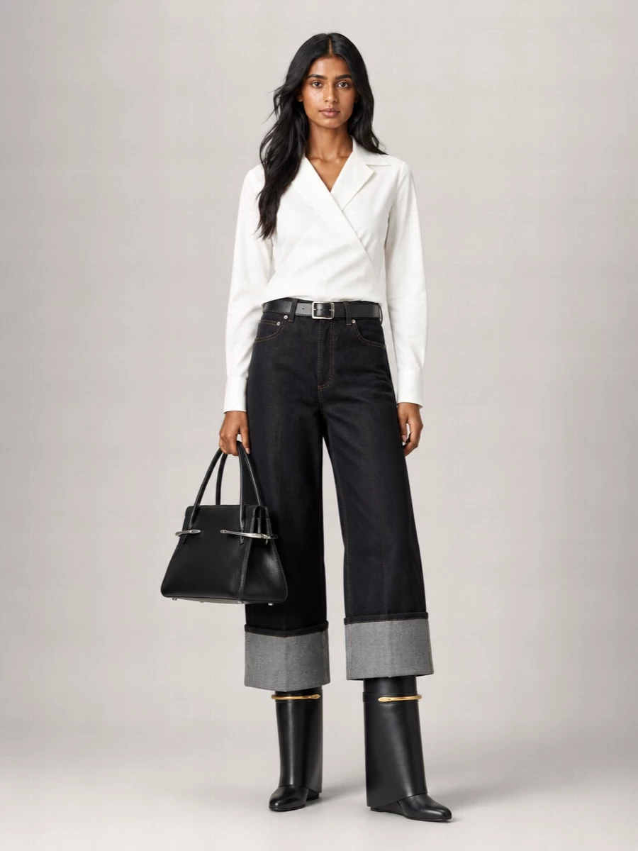 Givenchy Denim Wide-Leg Jeans