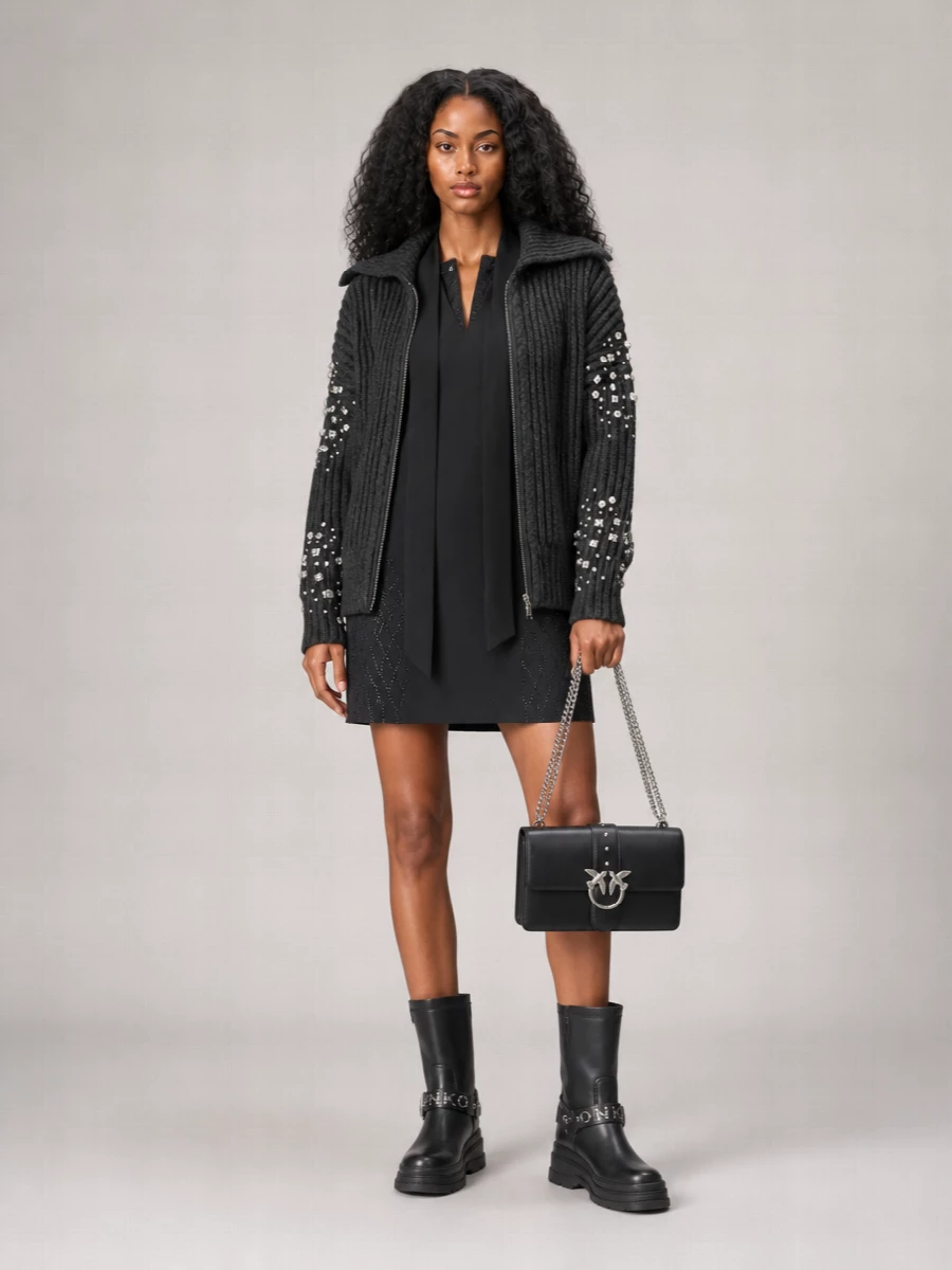 Pinko Wool-Blend Fitted Jacket