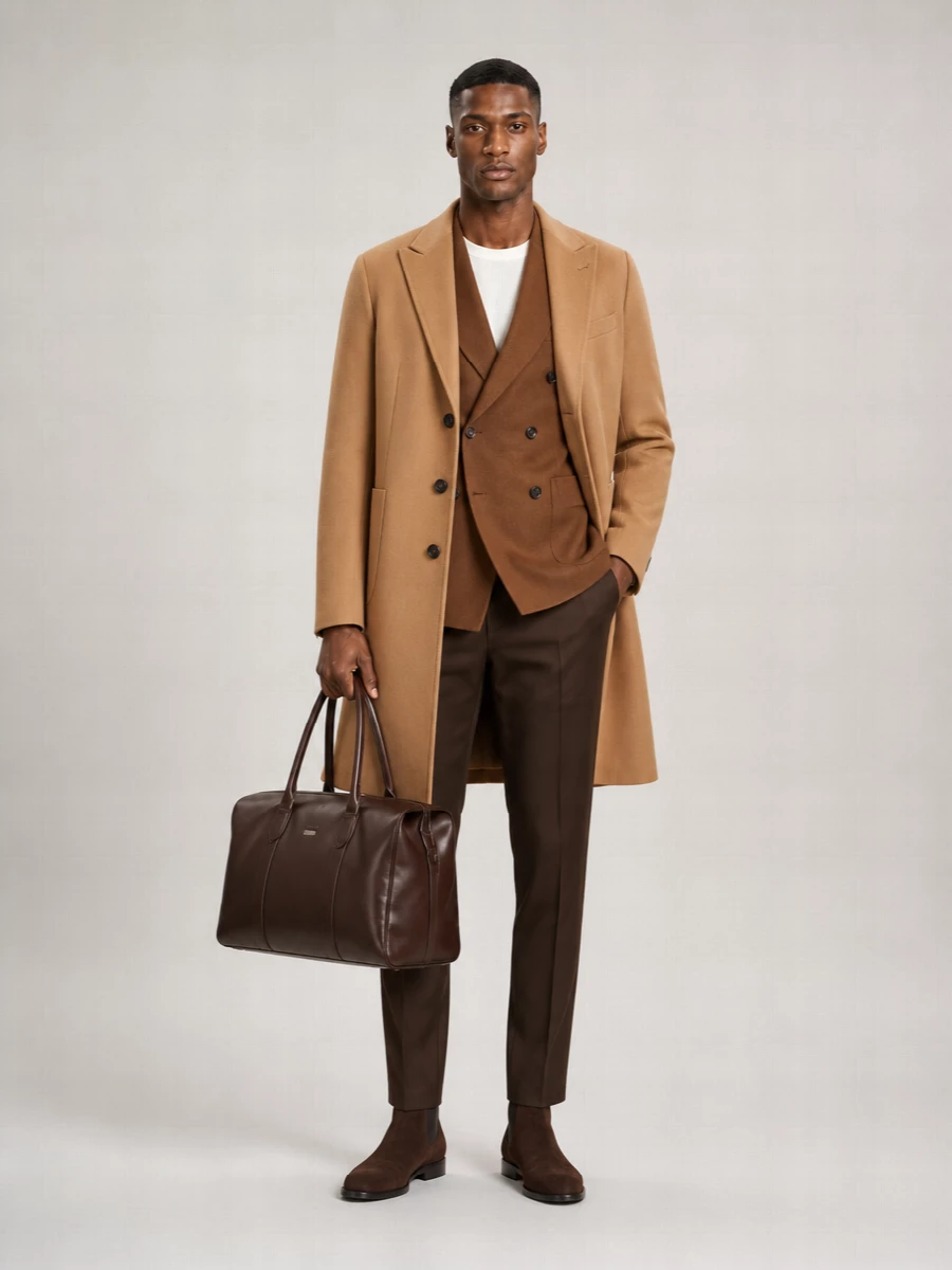 Boss Cashmere Wool Long Coat