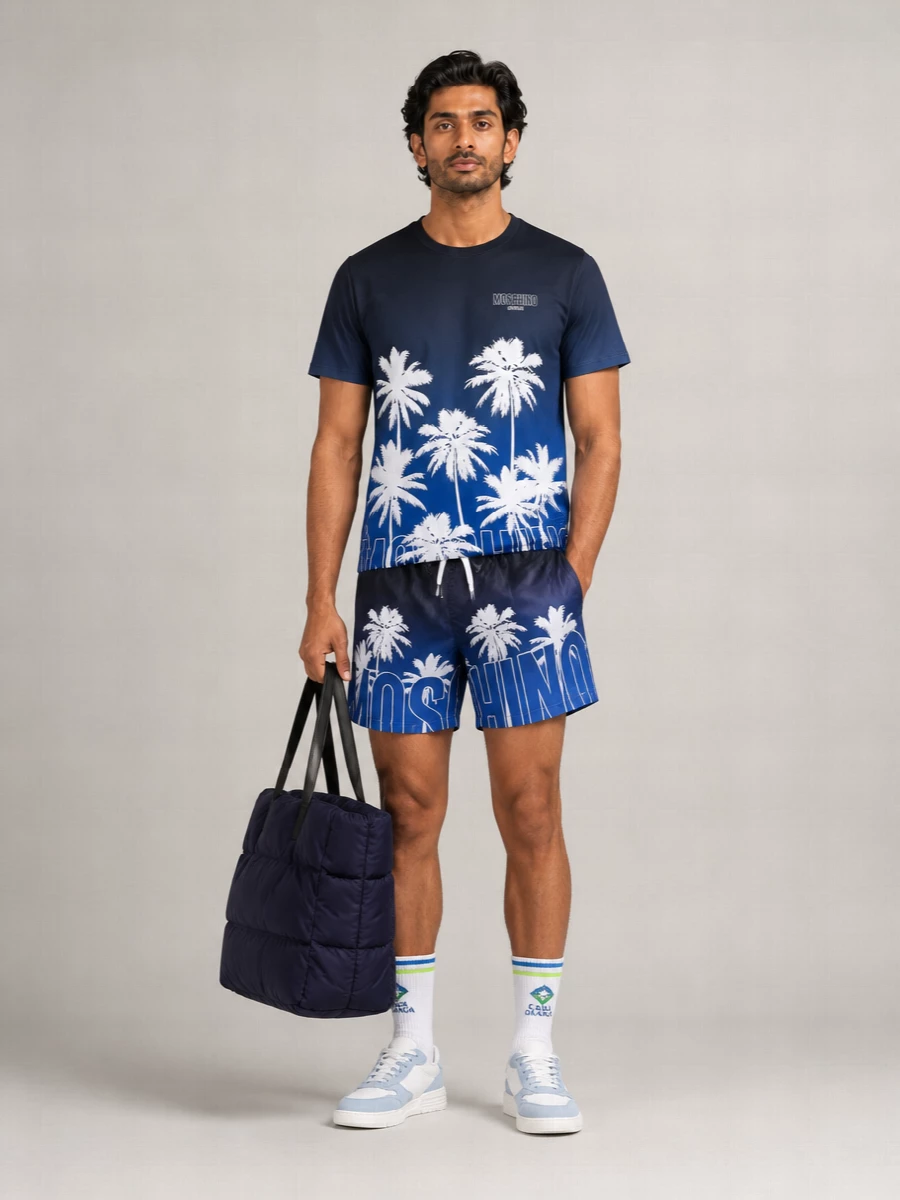 Moschino Short-Sleeve Beach Towel
