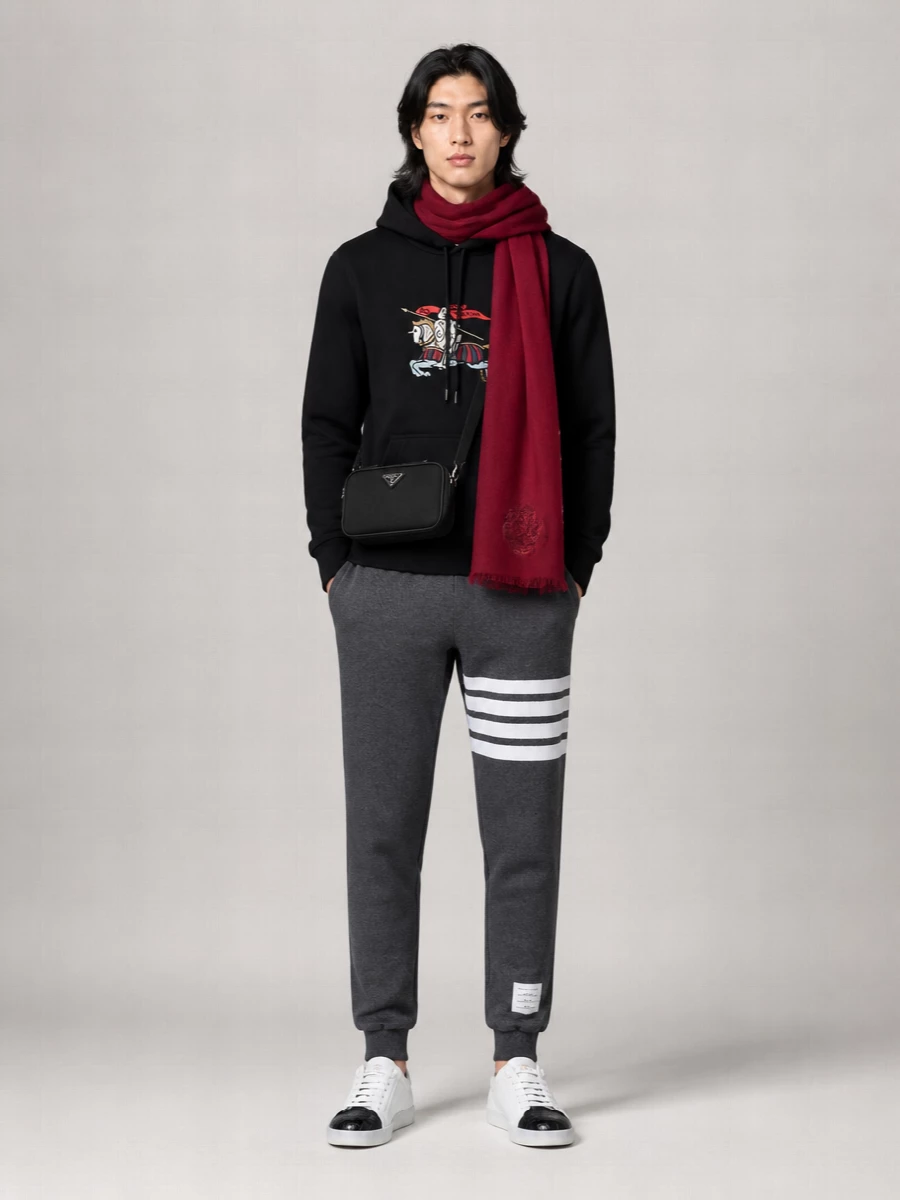 Dolce&Gabbana Cashmere Silk Knit Fringe Scarf