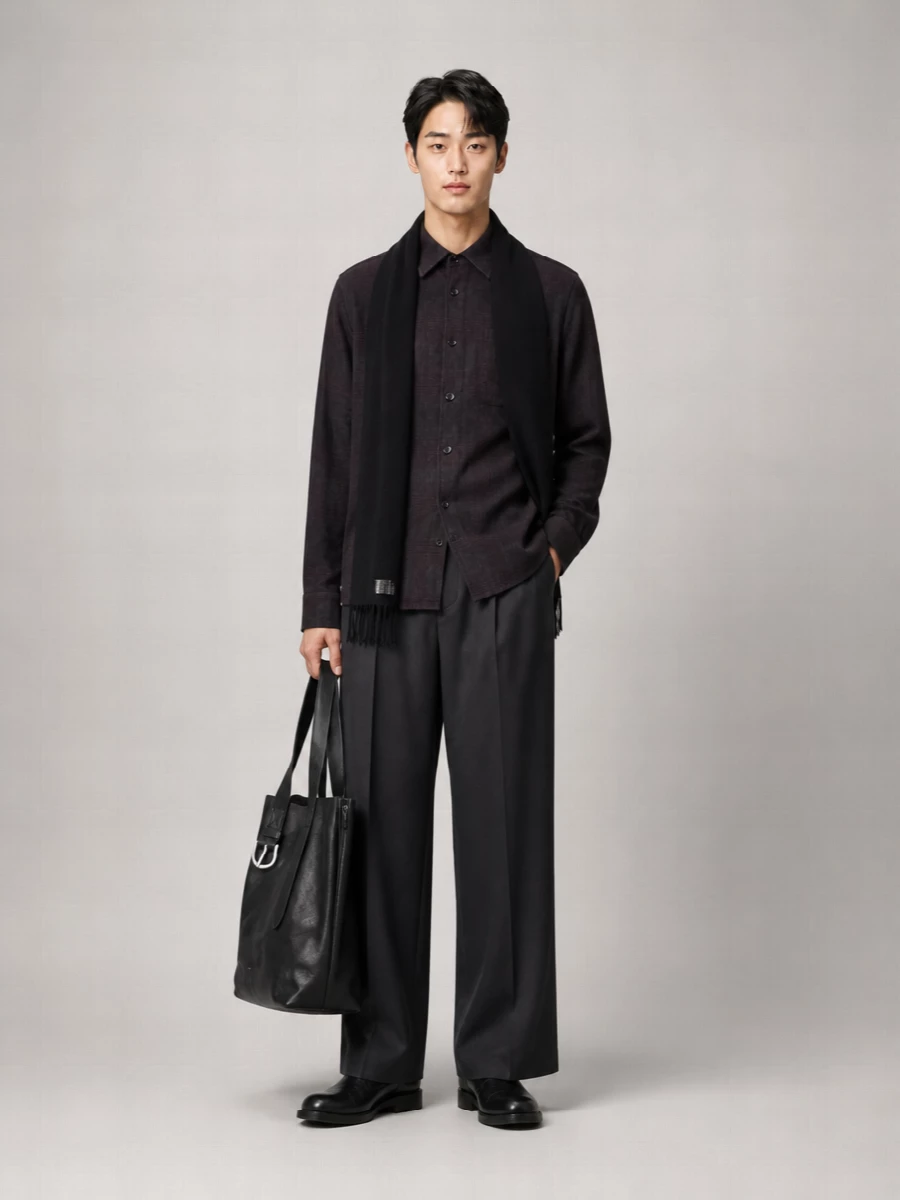Our Legacy Tencel Checked Long-Sleeve Shirt