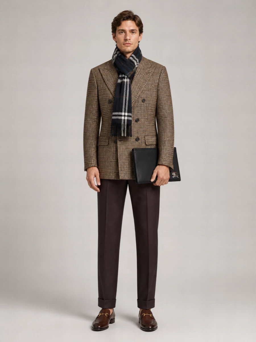 Burberry Cashmere Checked Scarf