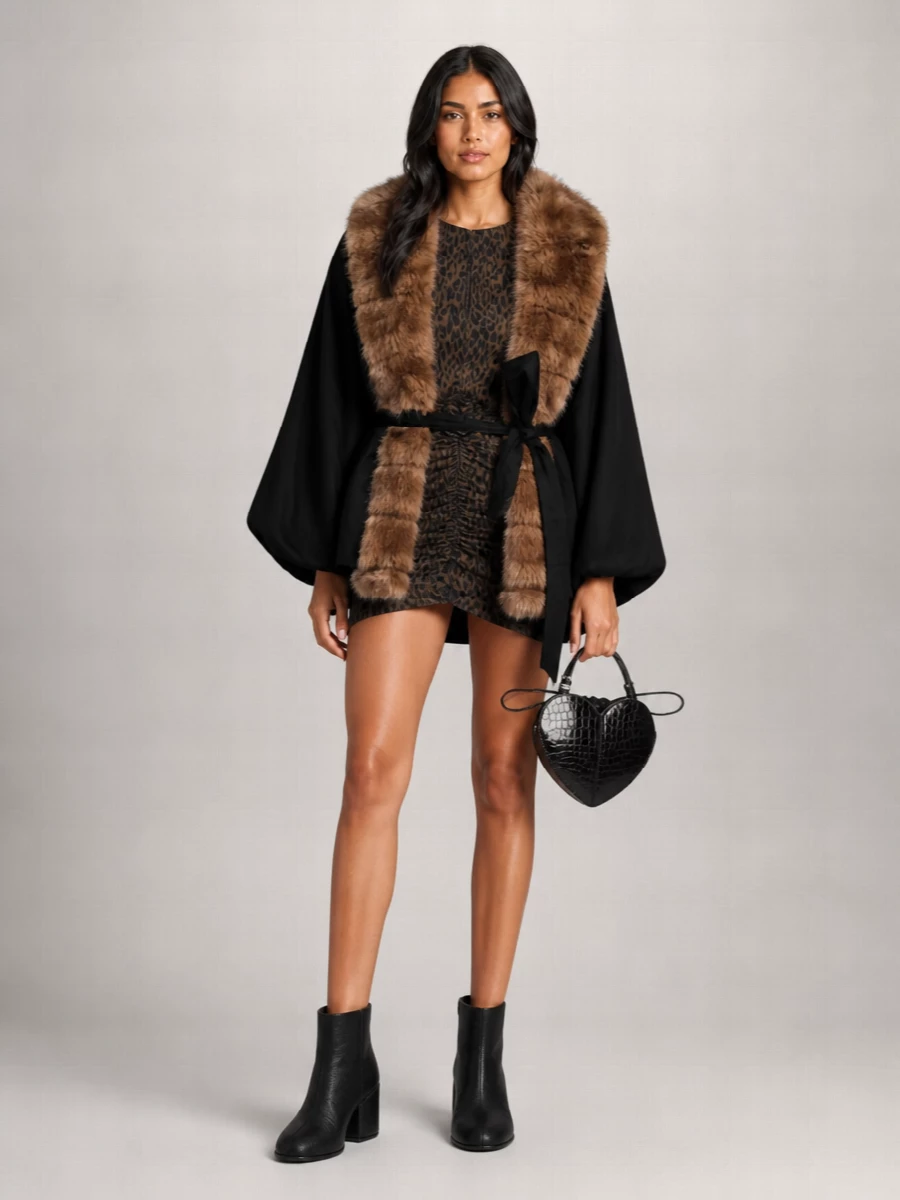 Rotate Faux Fur Jacket