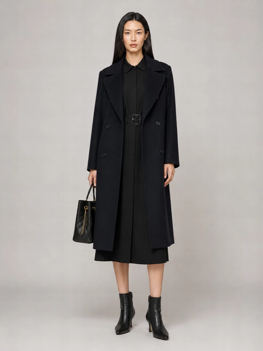 Tagliatore alpaca wool virgin wool peacoat