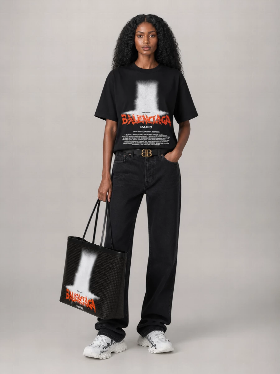 Balenciaga cotton printed t-shirt