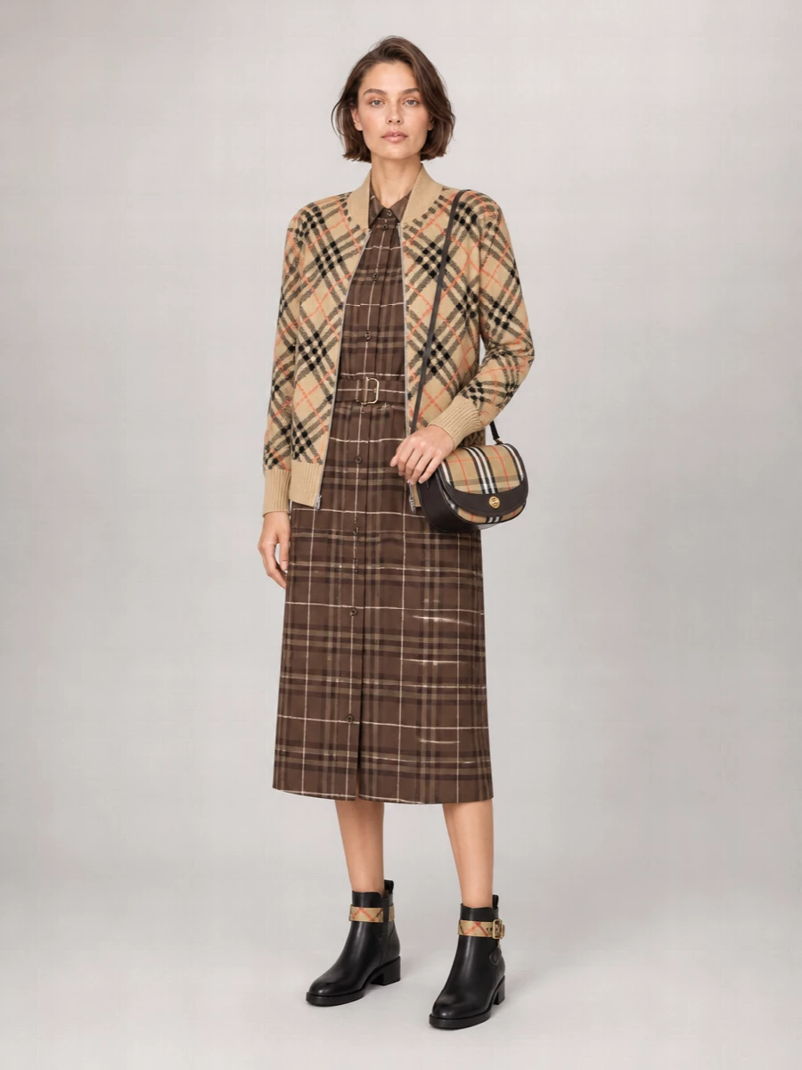 Burberry Cashmere Zip Cardigan