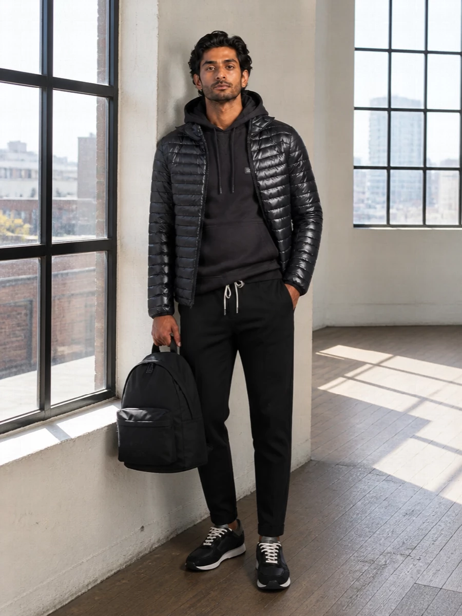 Calvin klein puffer jogger trousers sneakers
