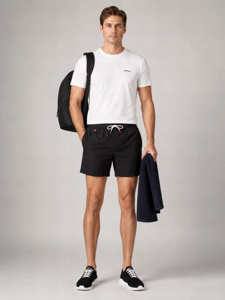 Kiton Printed Swim Shorts