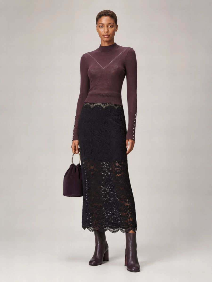 Paco Rabanne Merino Wool Silk Crewneck Sweater