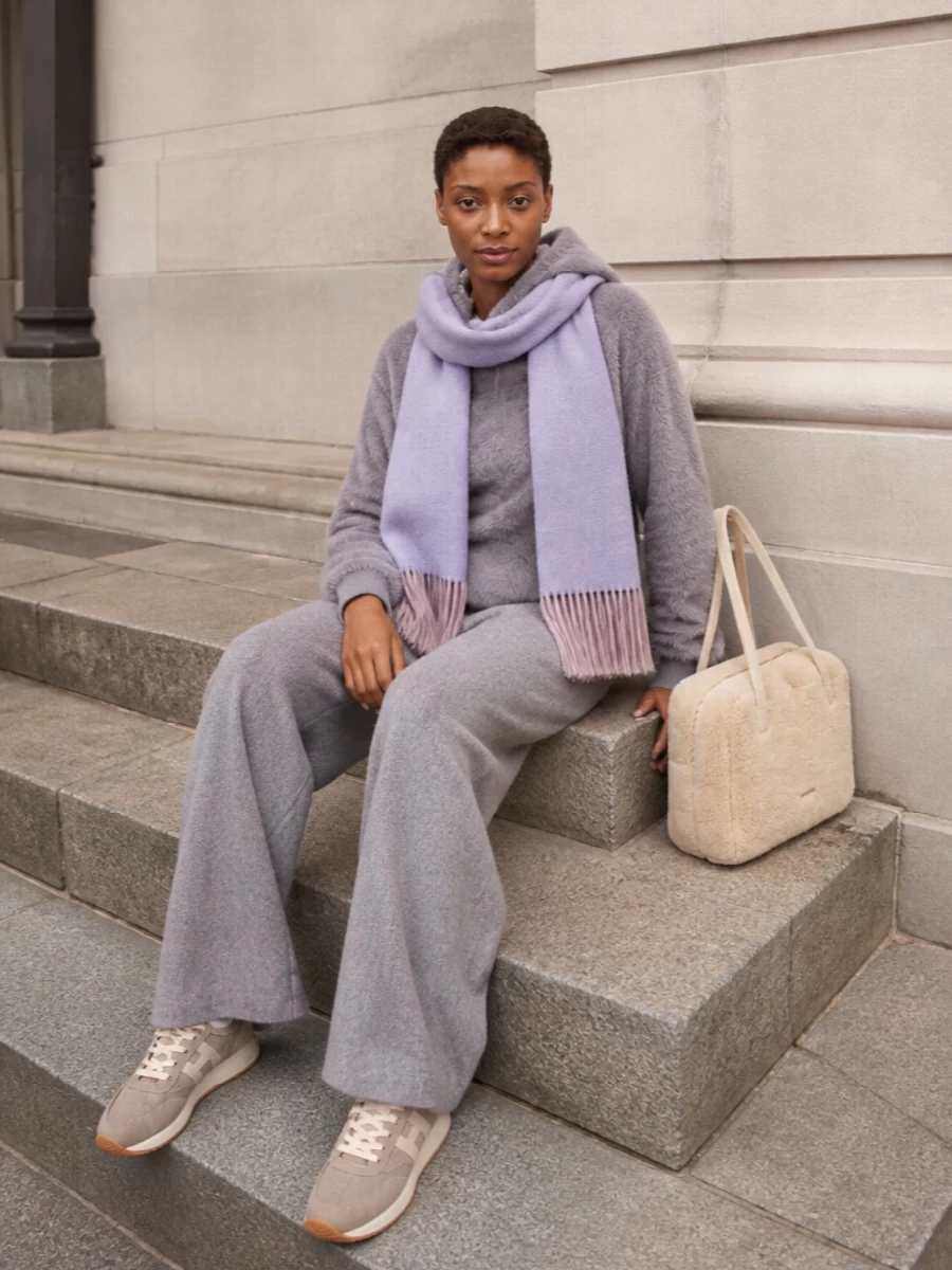 Herno grey loungewear hogan sneakers jil sander bag