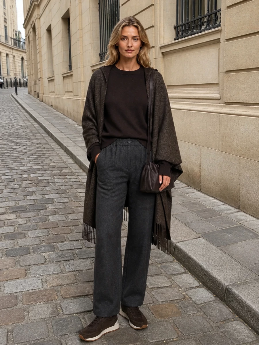 Brunello cucinelli cashmere sweatshirt charcoal pants