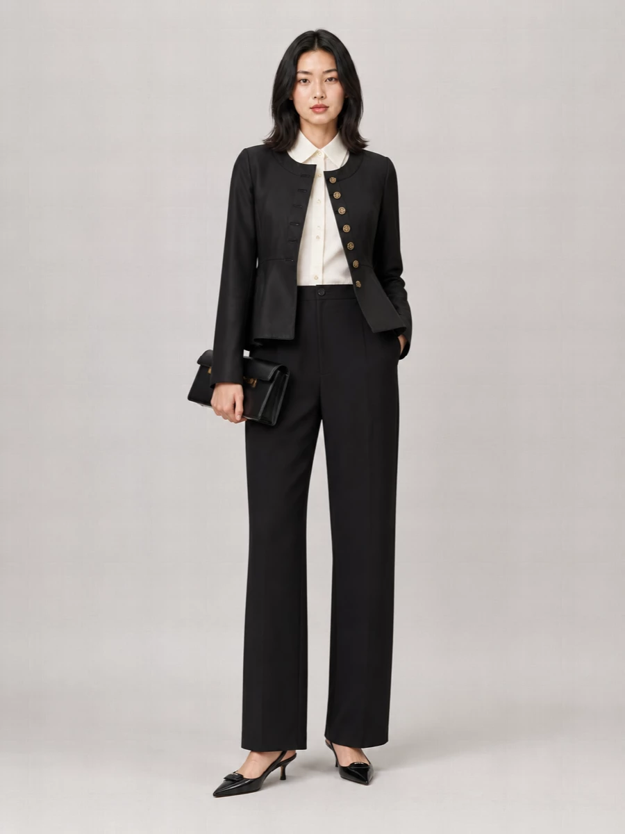 Chloé Leather Fitted Jacket