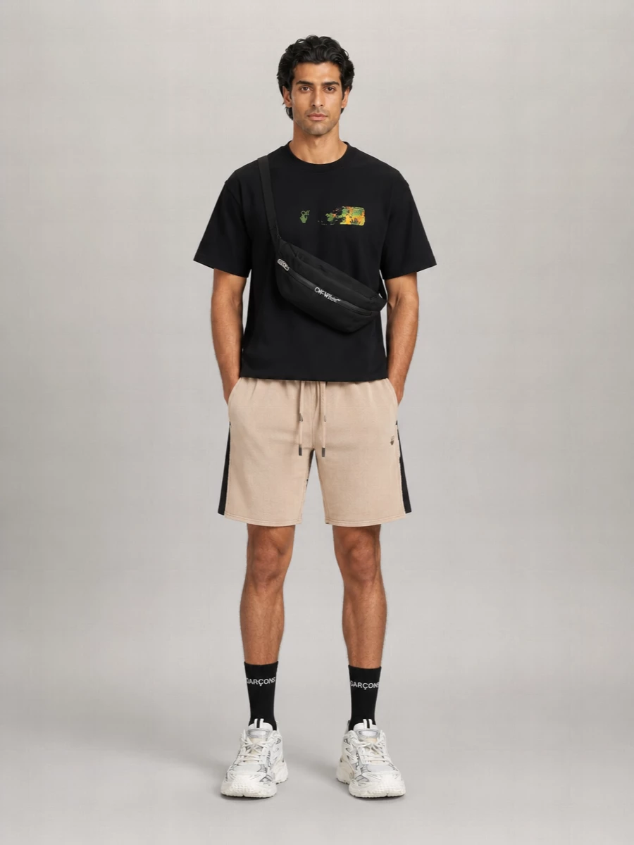 Off-White Mesh Upper Sneakers Pull Tab