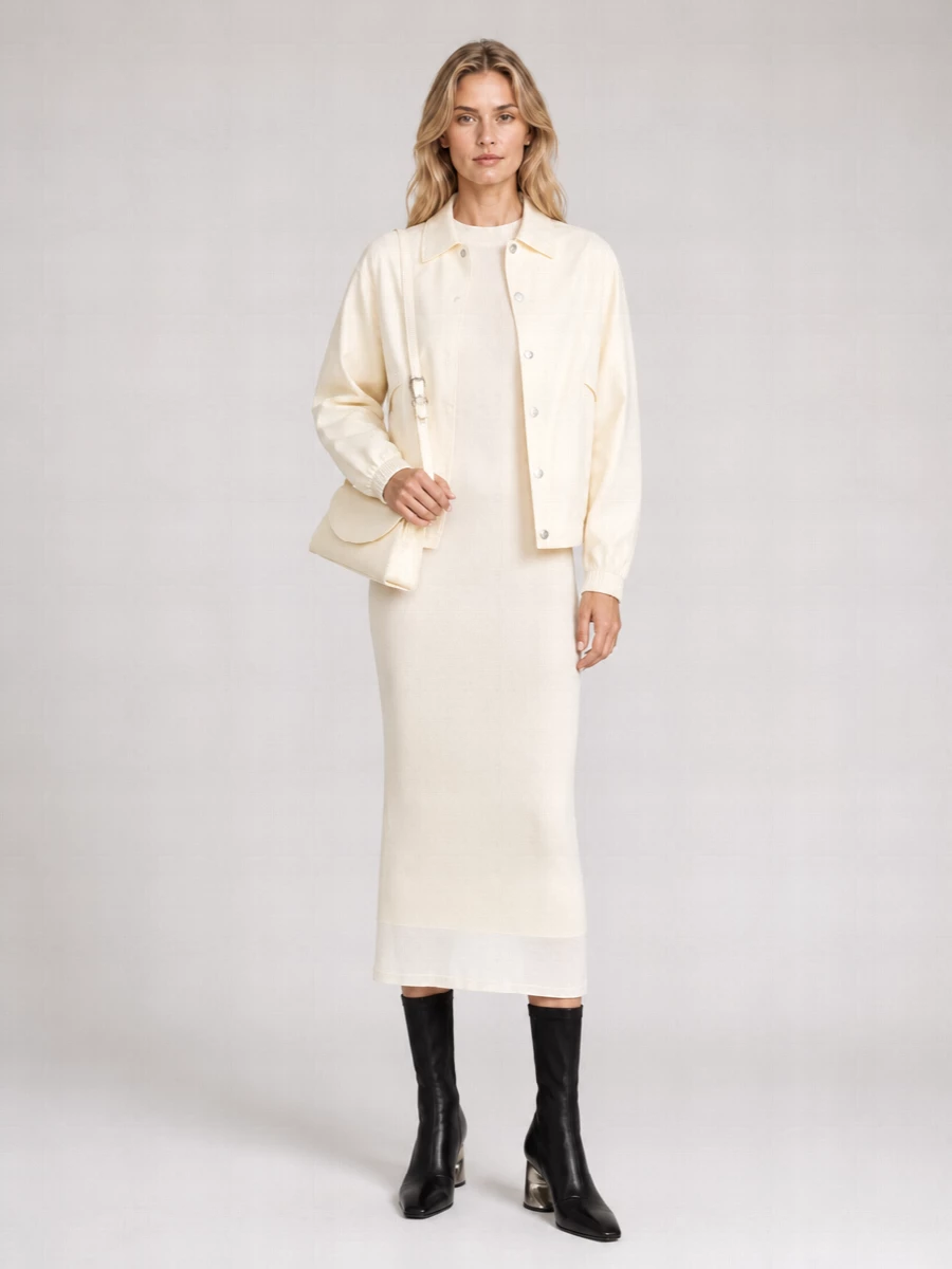 Jil Sander Cotton Bomber Jacket