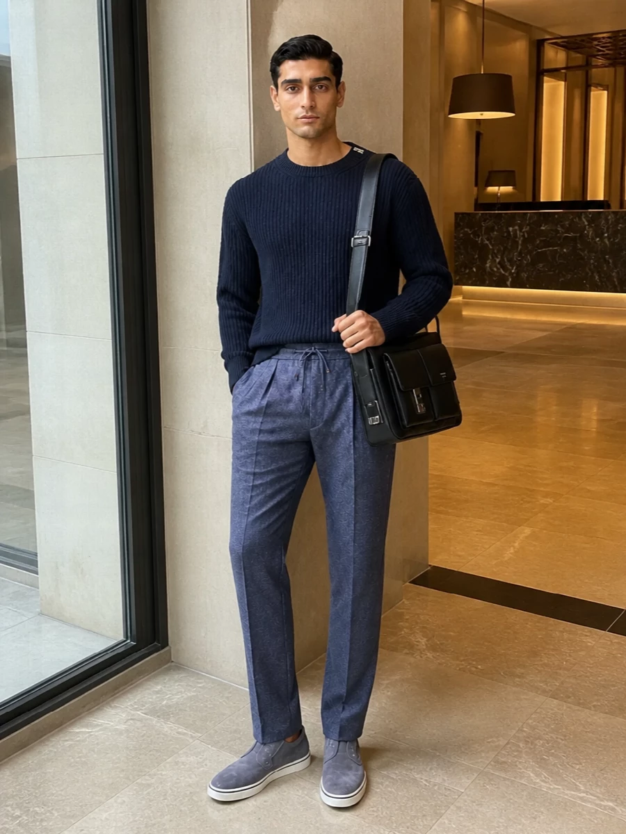 Ferragamo suede sneakers brunello cucinelli trousers