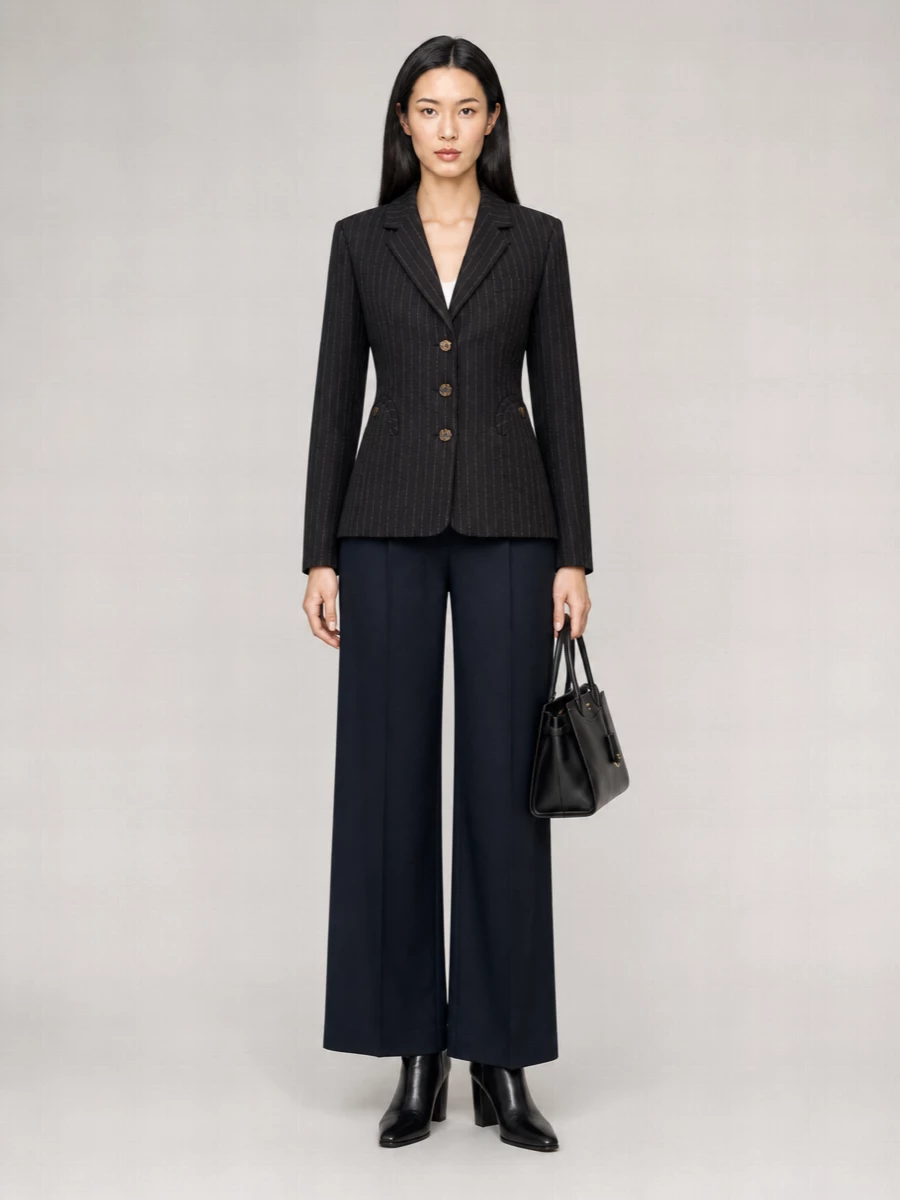 Blazé Milano Embroidered Cashmere Blend Blazer