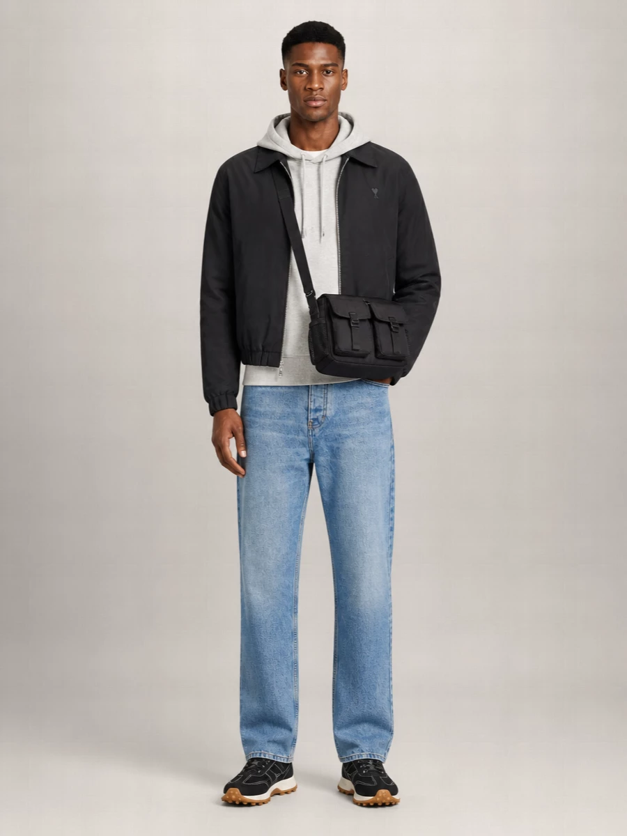 Ami Paris Cotton Zip-Up Jacket