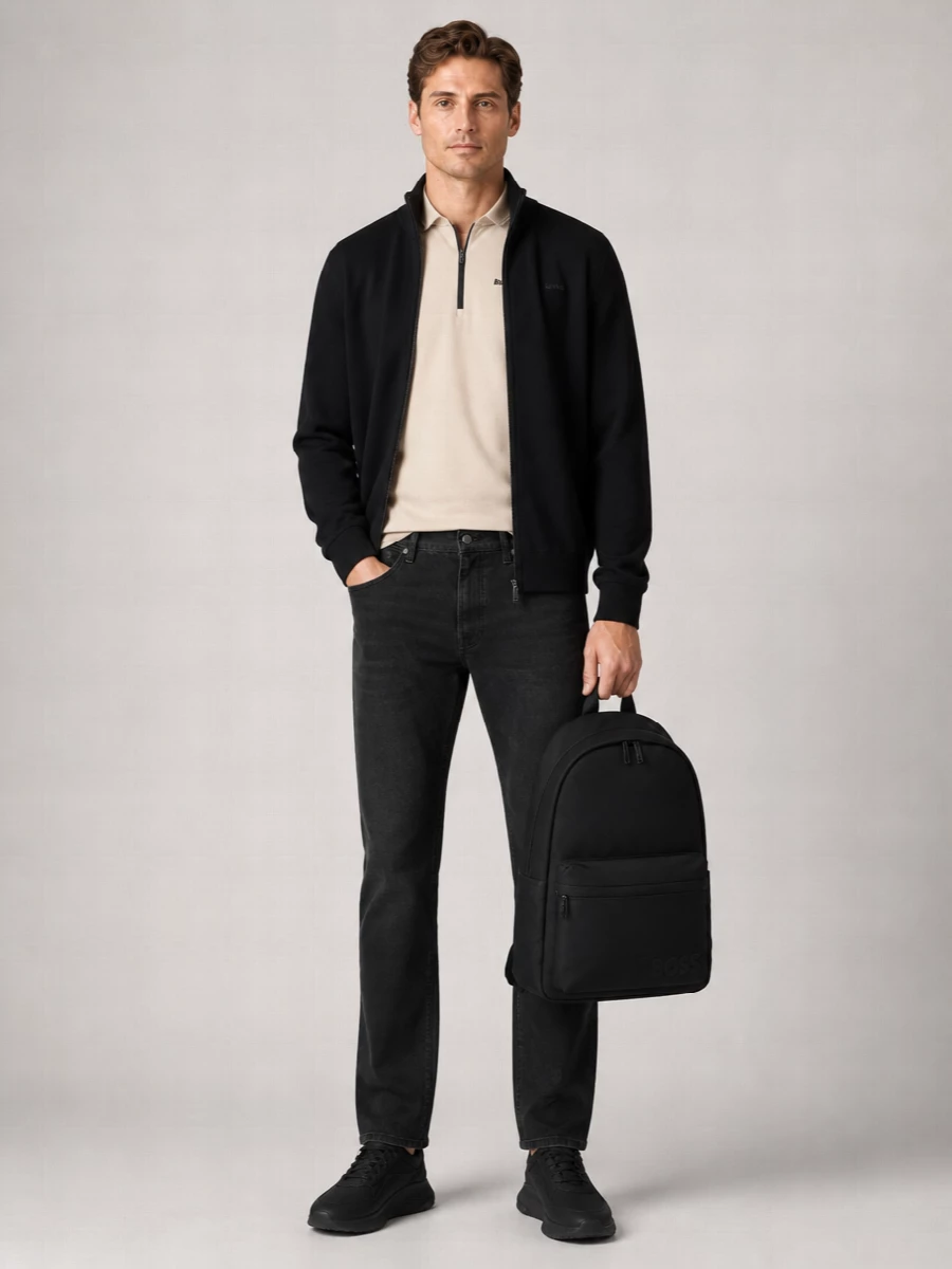 Boss Cotton Logo Lightweight Jacket