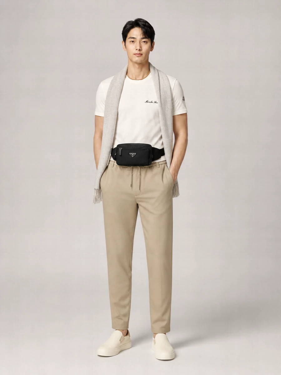 Moncler Embroidered Logo Cotton T-Shirt